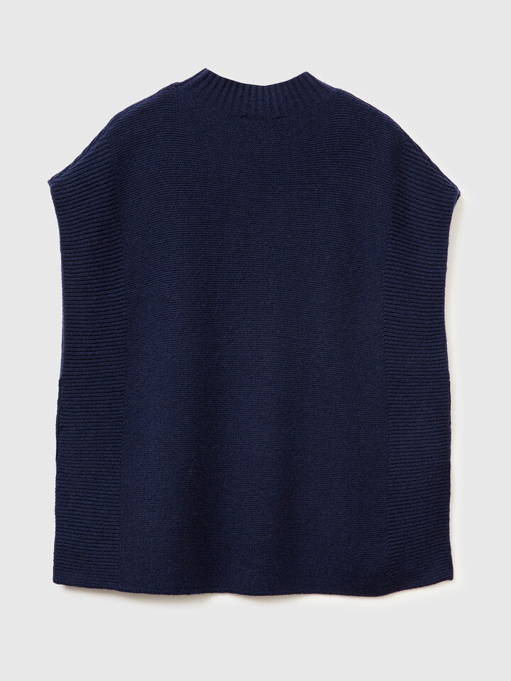 SLEEVELESS SWEATER Mujer image number 6